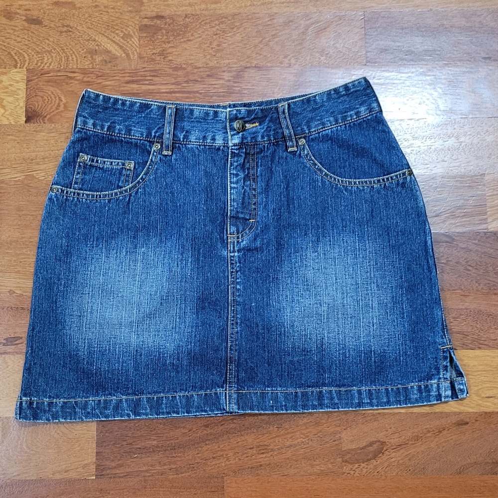 Denim Mini Skirt ~Vintage